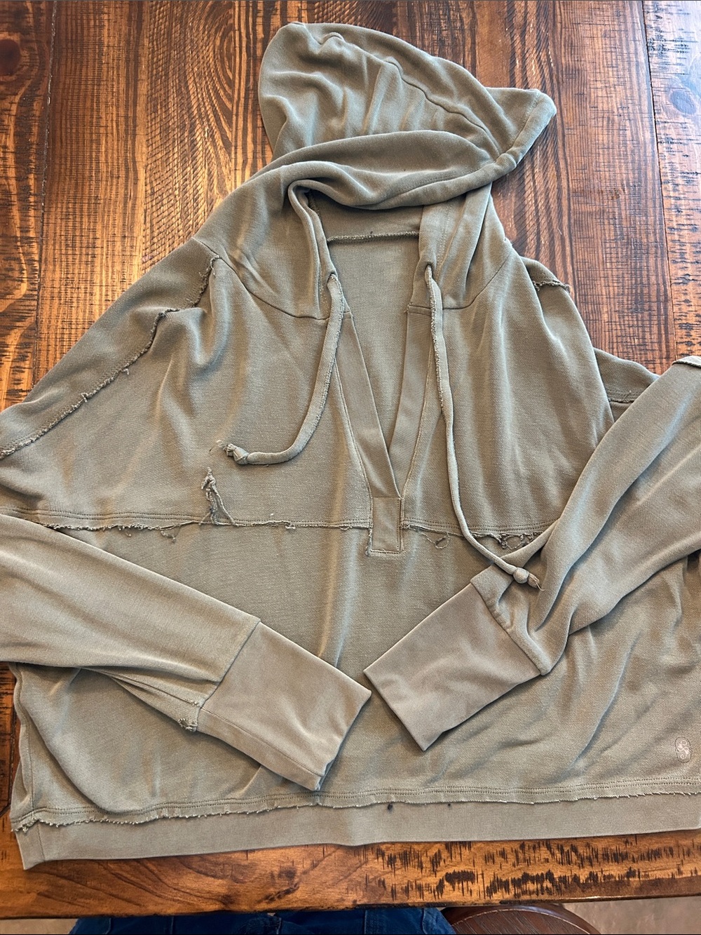 Women’s Cropped Olive Green Alter’d State Hoodie
